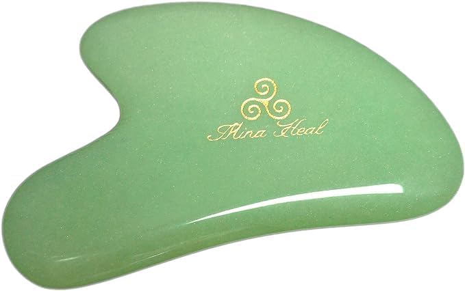 Jade Stone Facial Massager for Facial Lifting and Tightening Massage, Anti-Wrinkles, Anti-Aging Gua Sha Wrinkles Removal Massage, Skin Care and Rejuvenation