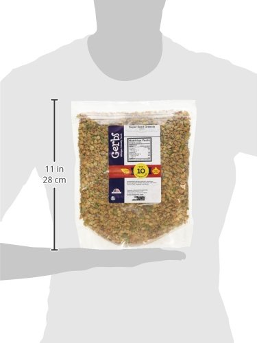 Gerbs Super 5 Seed Granola, 2 LBS - Top 14 Food Allergy Free & Non GMO - Keto Safe &Unsulfured - Pumpkin, Sunflower, Chia, Hemp, Flax Seeds