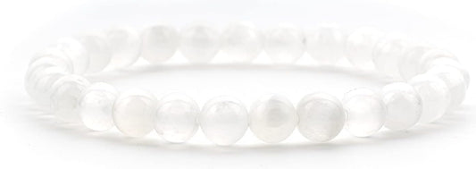 Cherry Tree Collection - Small, Medium, Large Sizes - Gemstone Beaded Bracelets For Women and Men - 6mm Round Beads