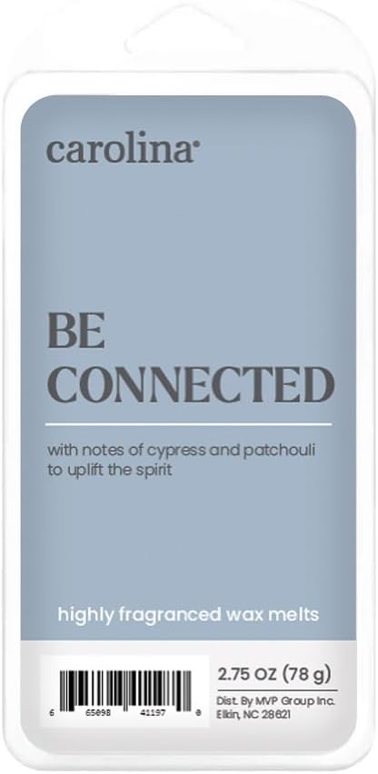 Carolina Be Connected Scented Wellness Wax Melts, Wax Melt Warmer Cubes, Long Lasting Scented Wax Warmer Cubes, 4 Pack, 6 Cubes Each - Made in The USA