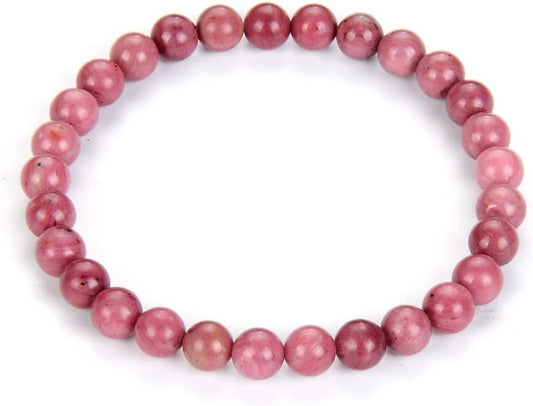 Adabele 1pc Natural Stretch Gemstone Bracelet 6mm (0.24 Inch) Bead 7" 7.5" 8 inch Healing Crystal Quartz Energy Chakra Jewelry Women Birthday Gift