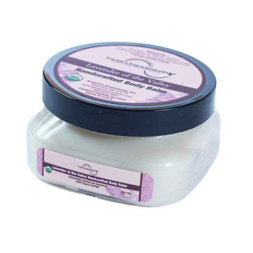 Shea Butter Body Balm, Rich Body Butter, USDA Organic, Hydrating, Moisturizing, Softens, Heals Dry, Crack Skin, Hands, Feet, Lavender Essential Oil, Vitamin E (4oz)