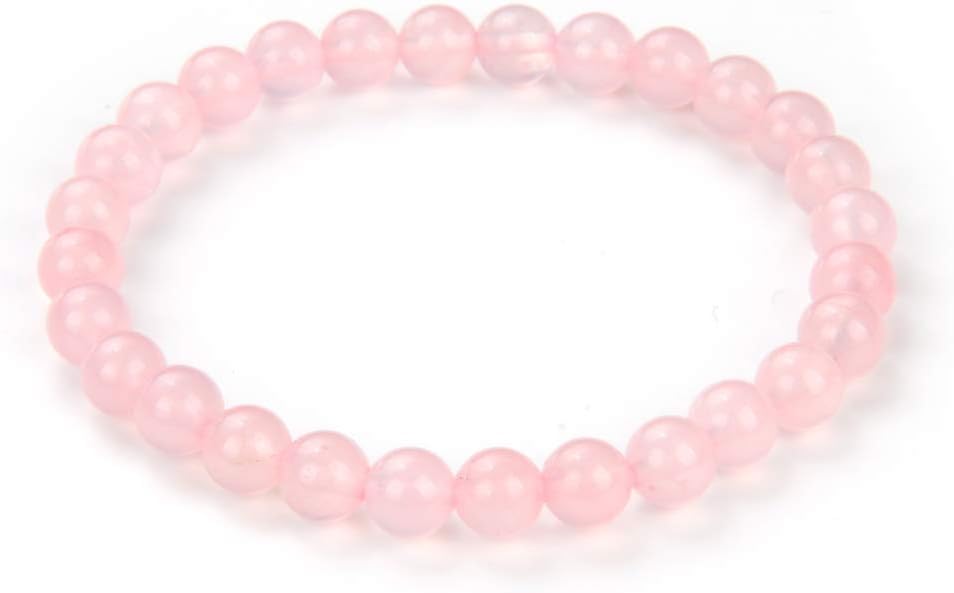 Adabele 1pc Natural Stretch Gemstone Bracelet 6mm (0.24 Inch) Bead 7" 7.5" 8 inch Healing Crystal Quartz Energy Chakra Jewelry Women Birthday Gift