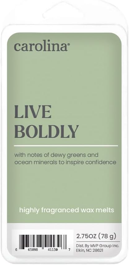 Carolina Live Boldly Scented Wellness Wax Melts, Wax Melt Warmer Cubes, Long Lasting Scented Wax Warmer Cubes, 4 Pack, 6 Cubes Each - Made in The USA