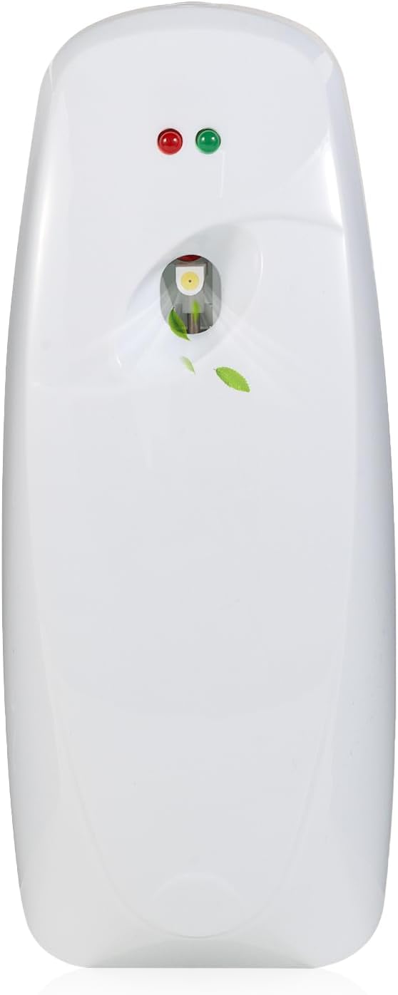 Automatic Air Freshener Spray Dispenser - Commercial and Home Use - Multiple Time Scent/Mist Release Settings for Room/Restroom Sprayer,Air Freshener not Included,White