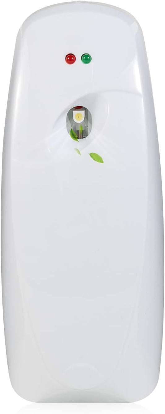 Automatic Air Freshener Spray Dispenser - Commercial and Home Use - Multiple Time Scent/Mist Release Settings for Room/Restroom Sprayer,Air Freshener not Included,White