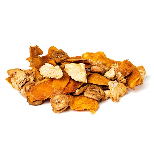 Mavuno Harvest Tropical Mix Dried Fruit Snack | Unsweetened Organic Mixed Dried Fruit | Gluten Free Healthy Snacks for Kids and Adults | No Sugar Added, Vegan, Non GMO | 2 Ounce, Pack of 3