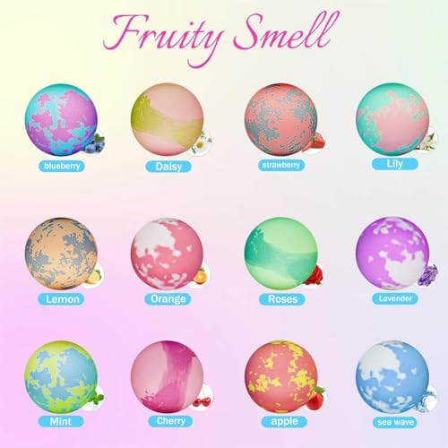 Kims Cosiart Unicorn Bath Bombs for Girls & Kids, 20 Pack Gift Set with Handmade Bath Bombs for Girls, Surprise Inside, Birthday & Christmas Gifts, Pink