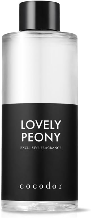 COCODOR Reed Diffuser Oil Refill/Lovely Peony /6.7oz / 1 Pack/Aromatherapy, Home Fragrance, Scented Oils, Oils for Reed Diffuser, Bathroom Home Decor