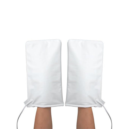 ForPro Professional Collection Premium Heated Mitts, Electric Thermal Moisturizing Hand Warmers for Spa Treatments, Dual Temperature Settings, 1-Pair