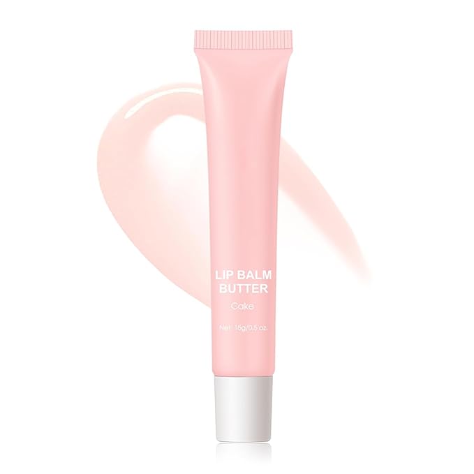 Butter Lip Balm, Nourishing And Hydrating Lip Gloss, Long-Lasting Moisturizing Non-Sticky Lip Tint, Soothes And Softens Dry Lips Natural Ingredient Lip Care (#4 Cake)
