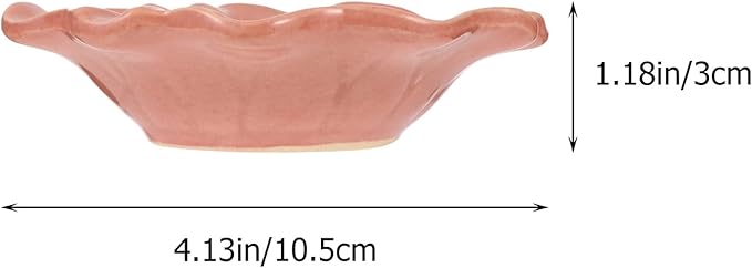 Ceramic Dish for Electric Oil Burner Warmer Diffuser Bowl Holder Essential Oil Plate Ceramic Warmer Tealight Candle Holder Bowl Home Decoration Red