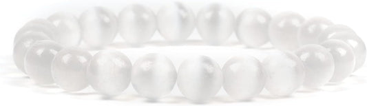 Cherry Tree Collection - Small, Medium, Large Sizes - Gemstone Beaded Bracelets For Women and Men - 8mm Round Beads