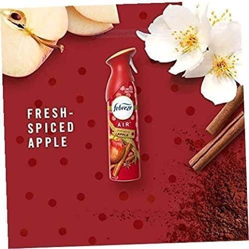 Febreze Air Odor-Eliminating Air Freshener, Fresh-Spiced Apple, 2 Ct, 8.8 Fl Oz Each (17.6 Fl oz Total)