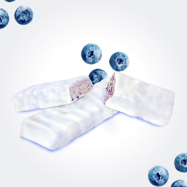 HealthyWise - High Protein Diet Bars, Gluten Free, Low Cholesterol, Low Sodium, Low Sugar, Ideal Protein Compatible, 7 Servings Per Box (Blueberry Cheesecake)