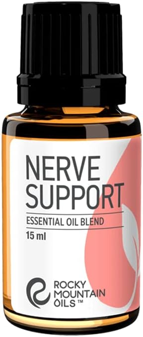 Rocky Mountain Oils Nerve Support Essential Oil Blend with 100% Pure and Natural Essential Oils - Relaxing Aromatherapy Oils for Diffuser, Massage Oil for Massage Therapy - 15ml