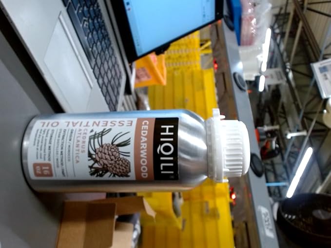 HIQILI 16 Fl Oz Cedarwood Essential Oil, Pure Natural Cedarwood Oil for Diffuser, Aromatherapy - 500ML