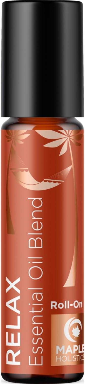 Relaxing Essential Oil Roll On - Aromatherapy Essential Oil Roller with Calming Essential Oils - Relaxing Essential Oil Blend with Lavender Ylang Ylang Chamomile & Geranium for Stress Support (1 Pack)