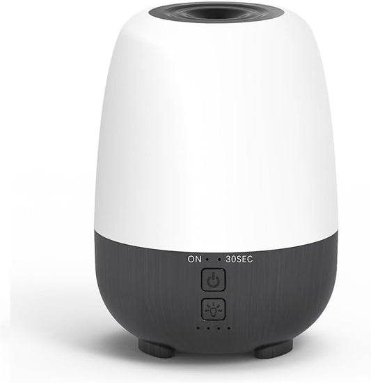 150ML Rechargeable Battery Operated Essential Oil Diffuser, Portable Cordless Aromatherapy Diffuser,7-Hour Runtime with 7 LED Color Changing Lights