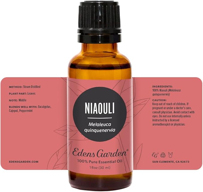 Edens Garden Niaouli Essential Oil- 100% Pure Premium Grade, Undiluted, Natural, Therapeutic, Aromatherapy, The Best for Diffuser, Skin, Candle, Humidifiers 30 ml (1 fl oz)