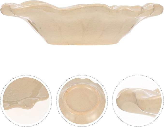 Ceramic Dish for Electric Oil Burner Warmer Diffuser Bowl Holder Essential Oil Plate Ceramic Oil Warmer Tealight Candle Holder Bowl Home Decoration White