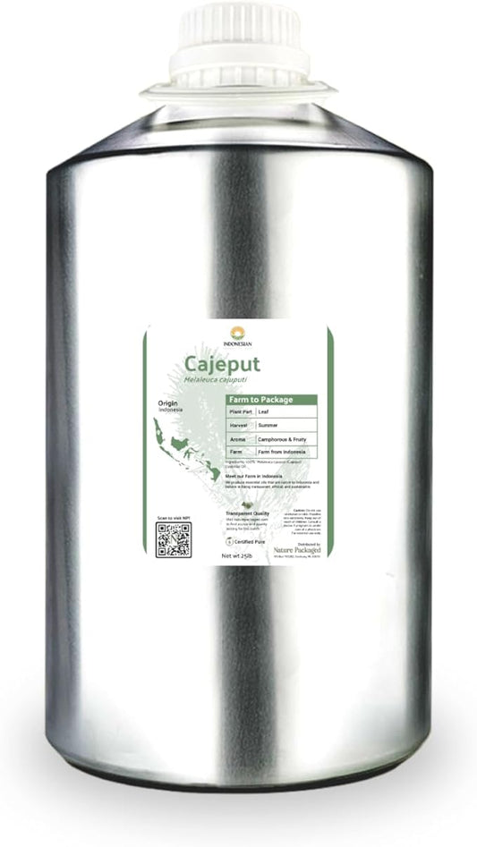 Cajeput Essential Oil (22lbs) - Direct from Central Java, Indonesia - Essential Oils for Diffusers Aromatherapy; Essential Oils for Body; Massage Oils | 100% Pure Therapeutic Grade