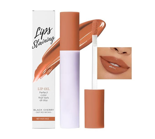 Lip Stain - Wipe-Off &Peel Off Lip Color | Waterproof, Long Lasting, Transfer-Resistant, Smudge-Proof Lip Tint | Easy Wipe Finish, High Pigment | All-Day Vibrant Kiss-Proof Lip Stain, Muted Terracotta