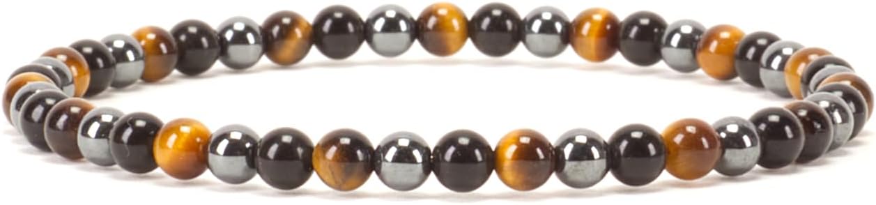 Cherry Tree Collection - Small, Medium, Large Sizes - Gemstone Beaded Bracelets For Women and Men - 4mm Round Beads