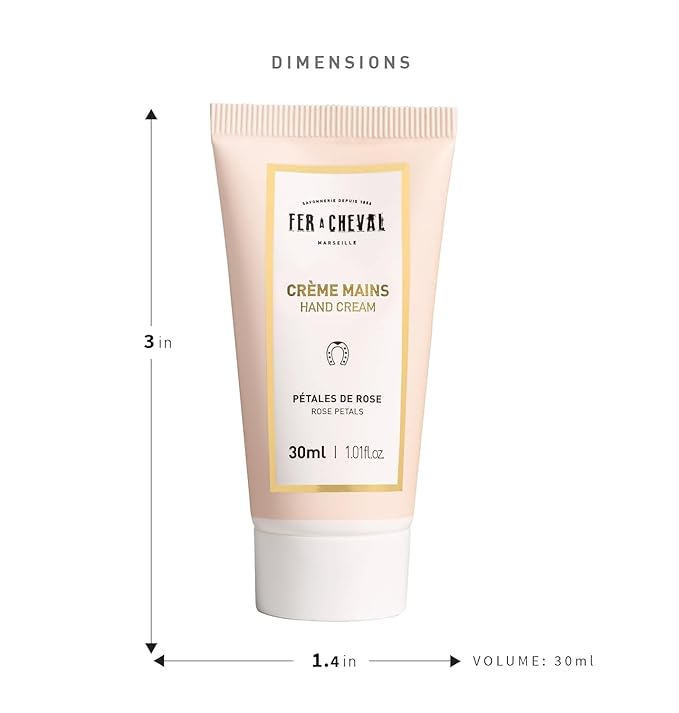 Fer à Cheval Moisturizing Scented Hand Cream Set, Creamy Hand Cream Travel Size Lotion Organic Shea Butter Hand Lotion | Pack of 3 (Honey & Almond, Rose Petals, Aqua Tangerine) 30ml/ 1.01 fl oz