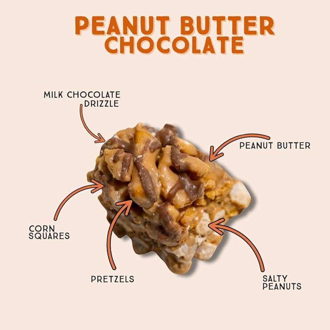 Chunk Nibbles Variety Snack Pack - S'mores, Vanilla, & Peanut Butter Chocolate Clusters - Gourmet Sweet & Salty Treat - Handcrafted, No Artificial Colors - 4.25oz Resealable Pouch (3 Pack)