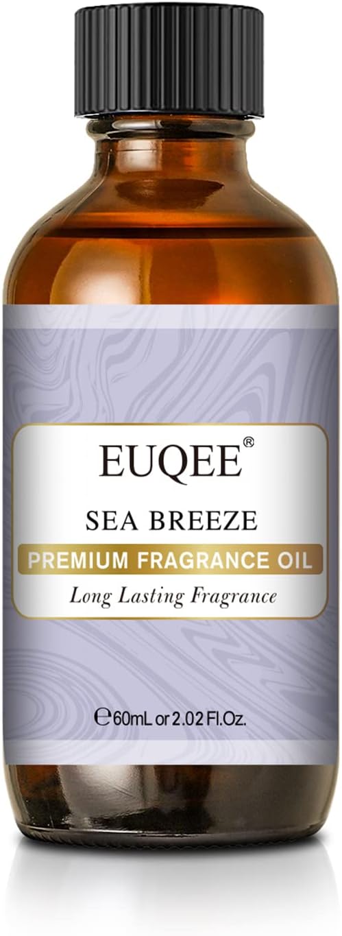 EUQEE Sea Breeze Fragrance Oil, Premium Essential Oil Scented Oil with Glass Dropper for Diffuser, DIY Soap, Candle Making - 2.02 Fl oz/ 60ML