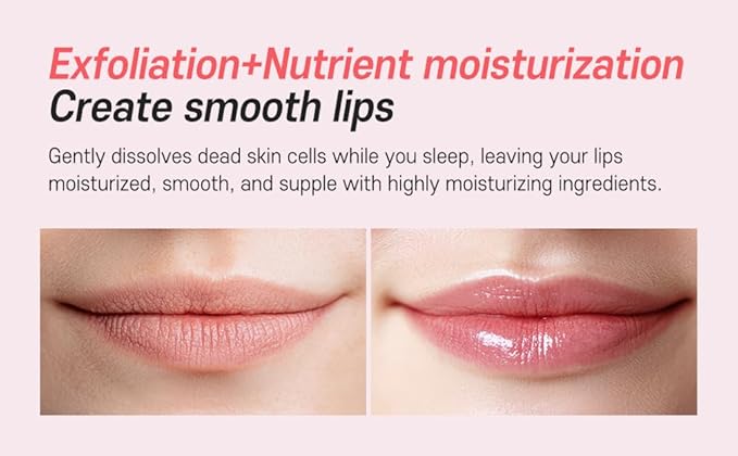 Lip Sleeping Mask Pomegranate 5g (3 Set) - Korean Beauty lips all day long, Lip gloss