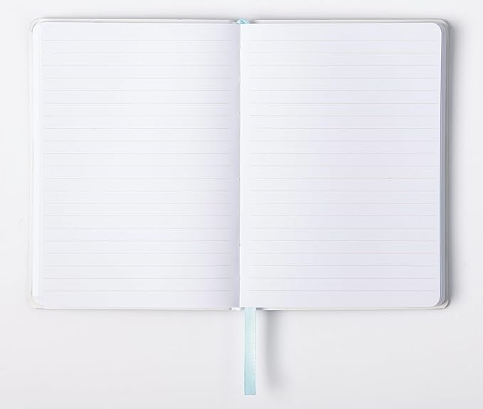 Eccolo Hydrangea Writing Journal Notebook, 256 White Lined Pages, Super Flexible Cover, 5-x-7-inch