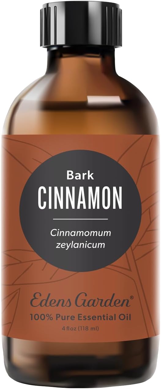 Edens Garden Cinnamon-Bark Essential Oil- 100% Pure Premium Grade, Undiluted, Natural, Therapeutic, Aromatherapy, The Best for Diffuser, Candle, Laundry, Humidifiers 118 ml (4 fl oz)