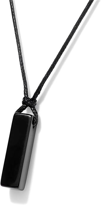 Crystal Necklaces for Women Gemstone Pendant Necklace Adjustable Handmade Black Rope Natural Stone Spiritual Necklace Energy Crystals and Healing Stones Necklace for Men