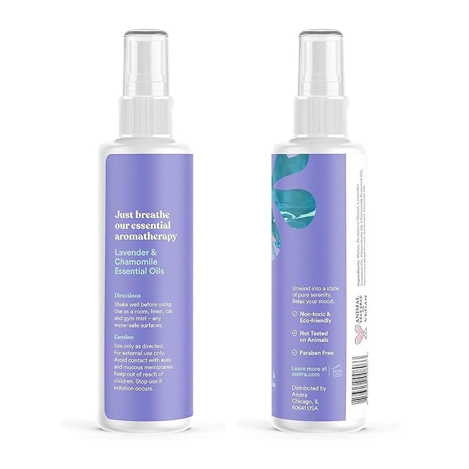 ASUTRA Multi-Use Essential Oil Aromatherapy Spray (3 Scent Variety Pack), 4 fl oz Each – Mist for Face, Body, Rooms & Linens – Car, Fabric, and Bathroom Freshener