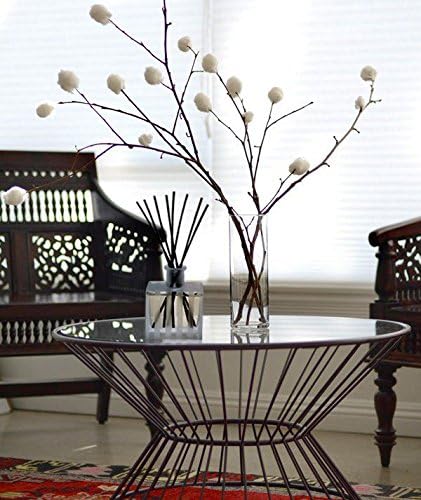 LOVSPA Reed Diffuser Set, Meyer Lemon Scented Oil Diffuser with Sticks, Home Fragrance Accessories for Bathroom Shelf Decor, Aroma Diffusers for Home or Office Desk, USA Made