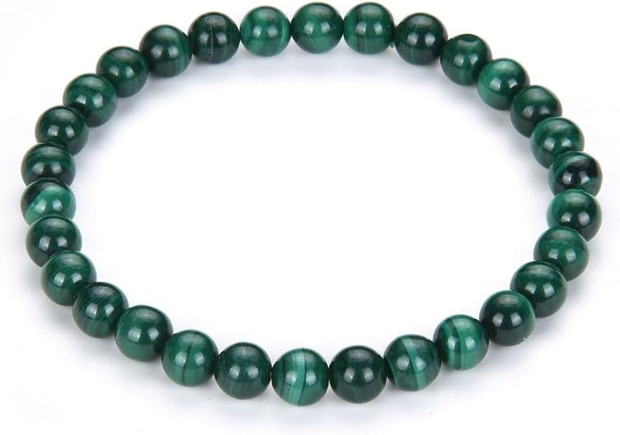 Adabele 1pc Natural Stretch Gemstone Bracelet 6mm (0.24 Inch) Bead 7" 7.5" 8 inch Healing Crystal Quartz Energy Chakra Jewelry Women Birthday Gift