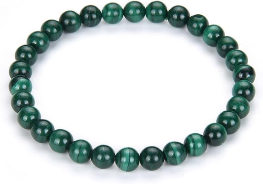 Adabele 1pc Natural Stretch Gemstone Bracelet 6mm (0.24 Inch) Bead 7" 7.5" 8 inch Healing Crystal Quartz Energy Chakra Jewelry Women Birthday Gift