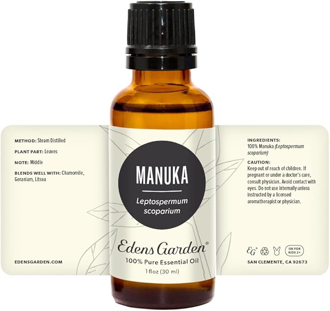 Edens Garden Manuka Essential Oil- 100% Pure Premium Grade, Undiluted, Natural, Therapeutic, Aromatherapy, The Best for Diffuser, Skin, Hair, Kid Safe 30 ml (1 fl oz)