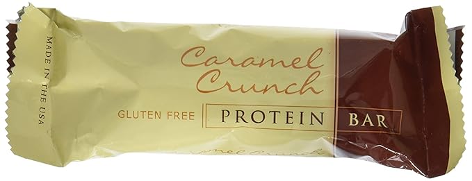 Nutmeg State Nutrition - High Protein Bars, Gluten Free, Low Cholesterol, Low Sodium, Low Sugar, Ideal Protein Compatible, 7 Servings Per Box (Caramel Crunch)