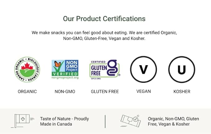 Taste of Nature - Organic 2g Sugar Peanut Caramel - Low Sugar Snack and Breakfast Bar, High Fiber Energy Bar - 16 Count Snack Pack