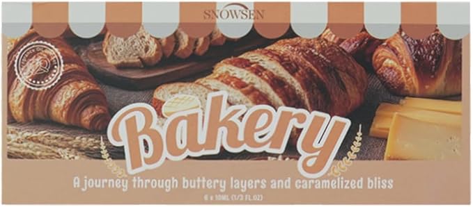 Bakery Essential Oils Gift Set, SNOWSEN Dessert Fragrance Oils for Diffuser for Home, Pumpkin Pie, Waffle, Coffee Cake, Chocolate Cupcake, Gingerbread, Snickerdoodle Aromatherapy Oils