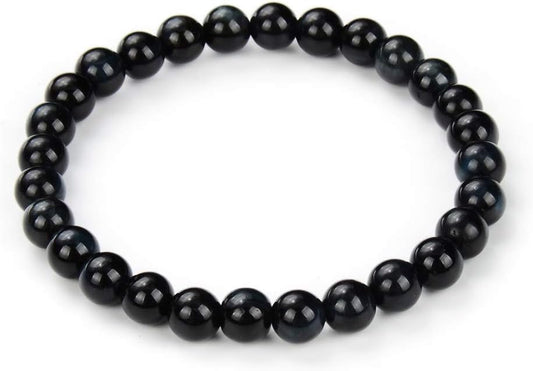 Adabele 1pc Natural Stretch Gemstone Bracelet 6mm (0.24 Inch) Bead 7" 7.5" 8 inch Healing Crystal Quartz Energy Chakra Jewelry Women Birthday Gift