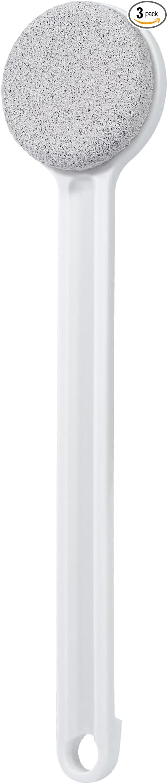 Foot File Callus Remover,Beomeen Pumice Stone for Feet with Long Handle 14", Hard Skin Callus Remover, Scrubber and Exfoliator for Dead Dry Skin, Softer & Smoother Feet, Pedicure Tool (Straight)