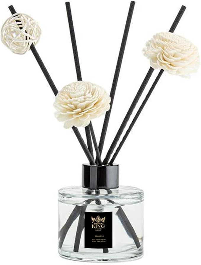 King of Scent Reed Diffuser & Oil Diffuser Sticks with Flower, Aromatherapy, Home & Kitchen Décor,Fragrance and Gifts… B0CHHBGTZQ (Shangri-La)