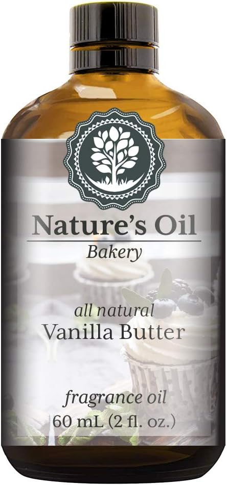 Vanilla Butter Fragrance Oil (60ml) For Diffusers, Soap Making, Candles, Lotion, Home Scents, Linen Spray, Bath Bombs, Slime
