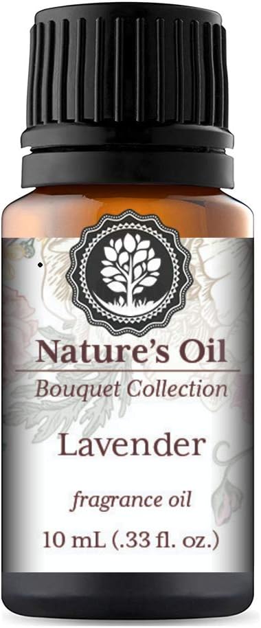 Lavender Fragrance Oil 10ml for Floral Diffuser Oils, Making Soap, Candles, Lotion, Home Scents, Linen Spray and Lotion