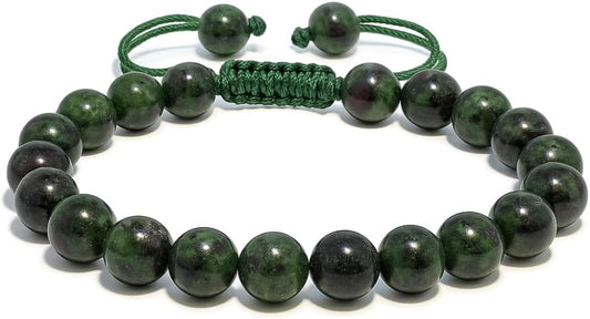 Energy Protection Crystal Handmade Adjustable Bead Bracelet Perfect for Men, Women’s Gift - Gemstone Healing Stretch Bracelet Pulsera Para Hombre Mujer Stocking Stuffer