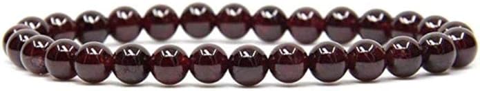 Adabele 1pc Natural Stretch Gemstone Bracelet 6mm (0.24 Inch) Bead 7" 7.5" 8 inch Healing Crystal Quartz Energy Chakra Jewelry Women Birthday Gift